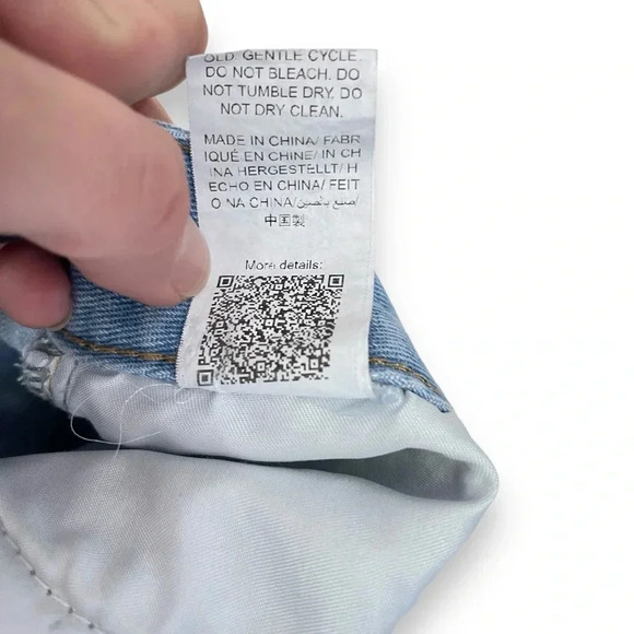 SHEIN Women Sz 2/XS Frenchy High Waist Jeans Relaxed Fit Straight Leg Light Wash - Picture 12 of 12